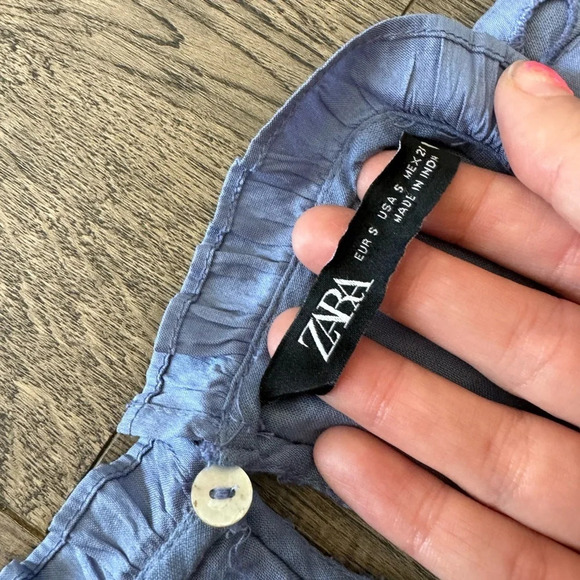 Zara Women Embroidered Eyelet Dress- Periwinkle - Picture 7 of 9